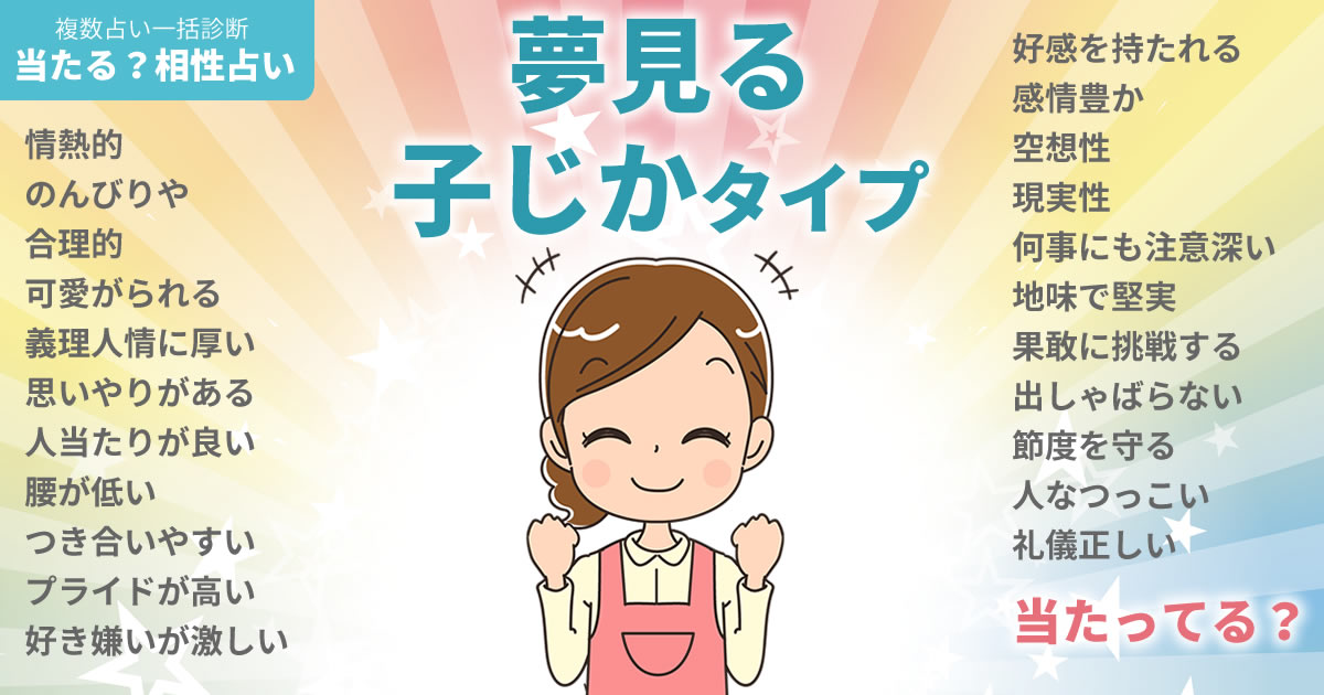 アリンさんの占いまとめ 夢見る子じかタイプ